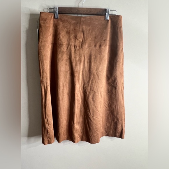 NWT worthington suede look skirt full front zip size 8 - Picture 8 of 9